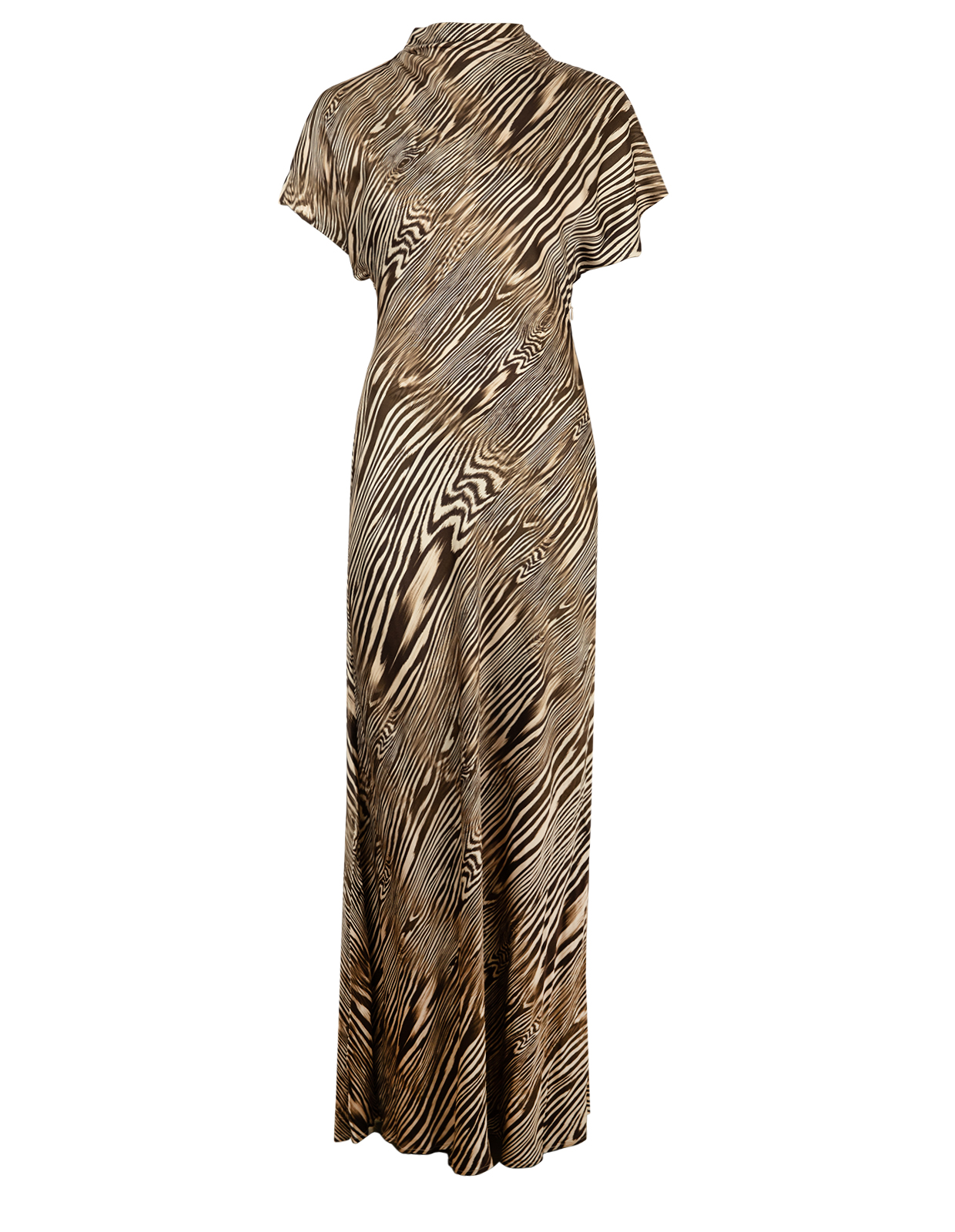 Alivia Maxi Klänning Brun Mönstrad 36