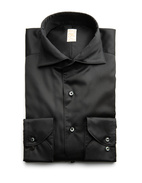 1899 Slim Skjorta Bomull Svart 43