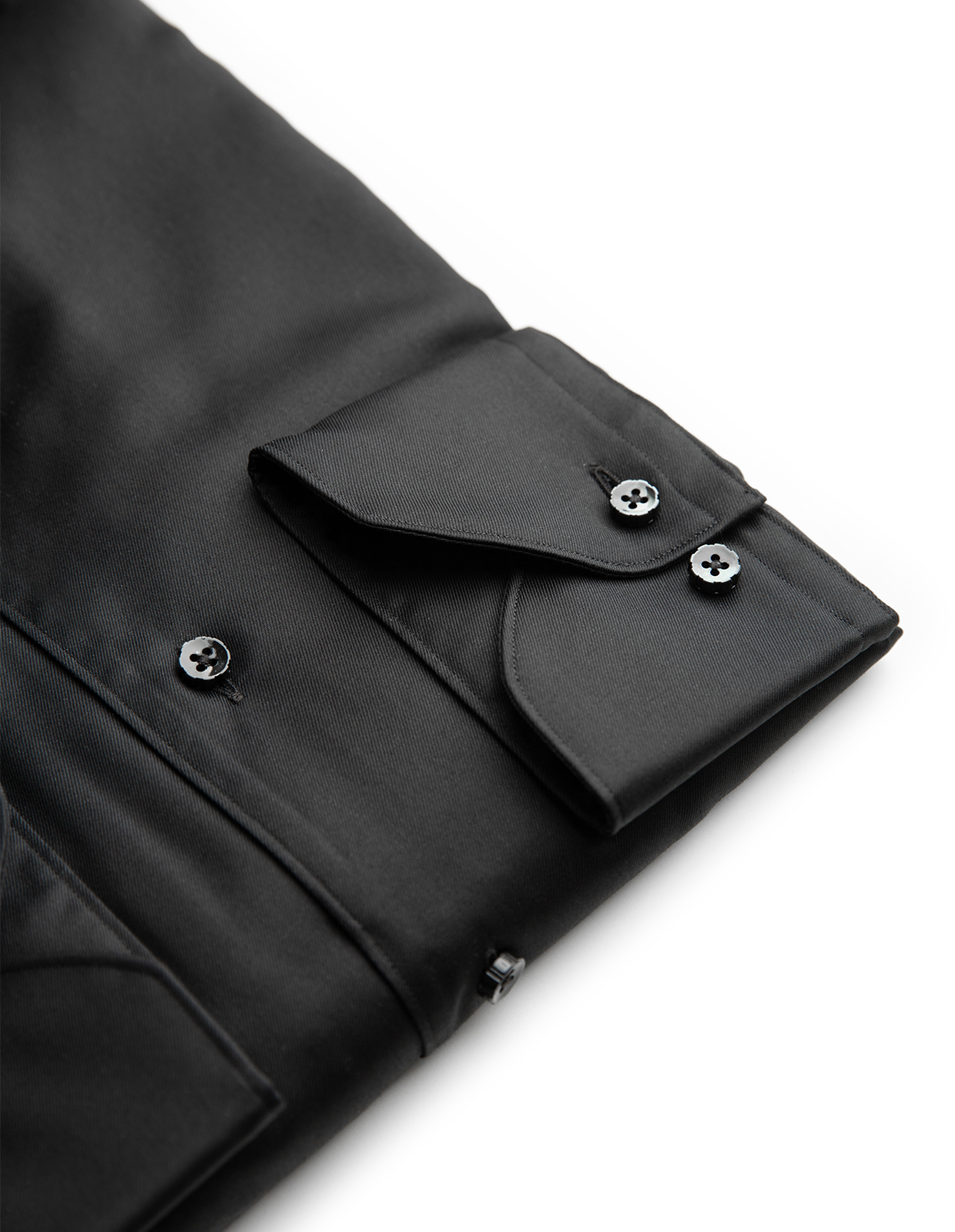 1899 Slim Skjorta Bomull Svart 43