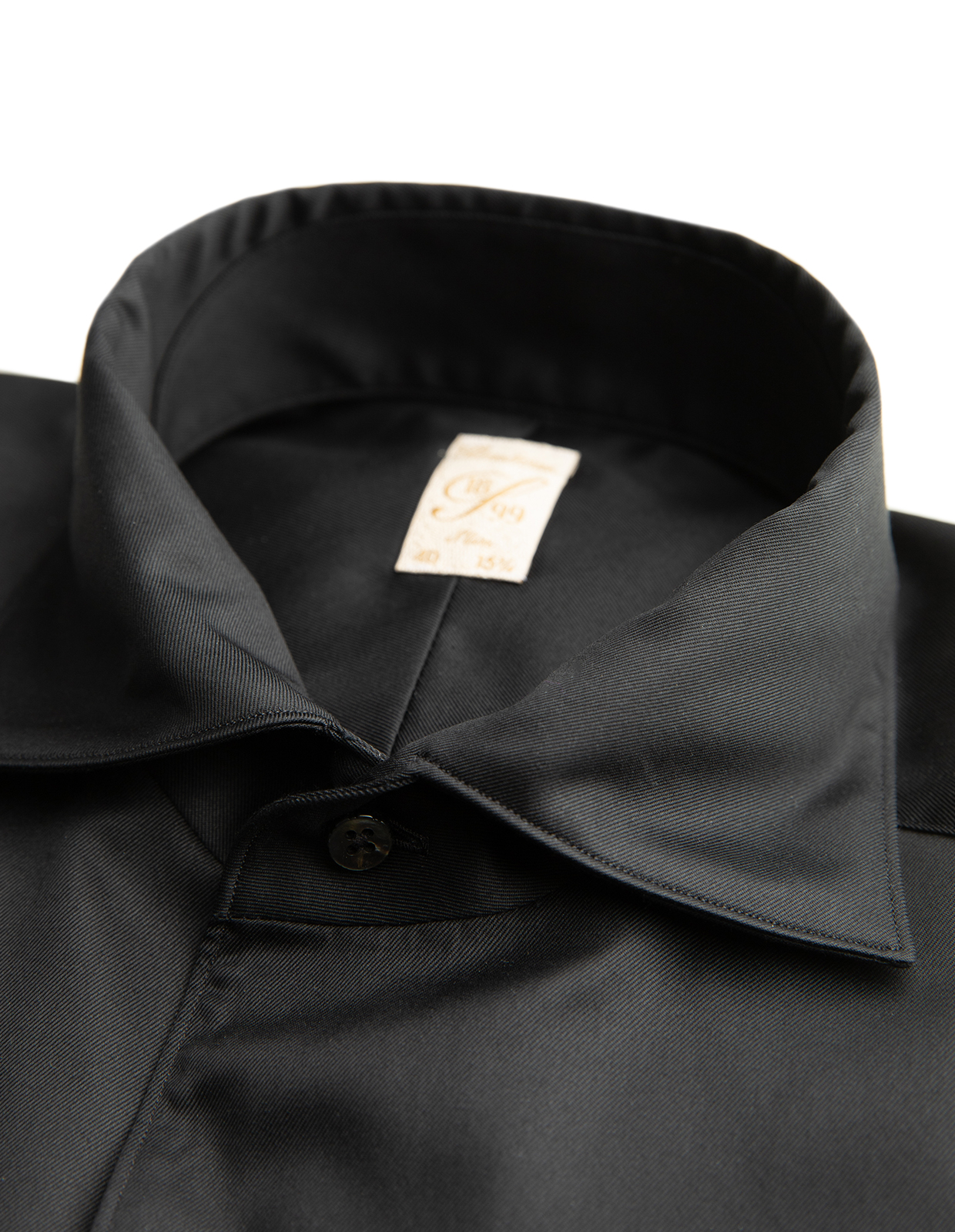 1899 Slim Skjorta Bomull Svart 43