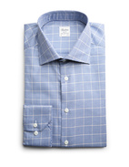 Regular XLÄ Skjorta Bomull Rutig Navy/Beige XLÄ43