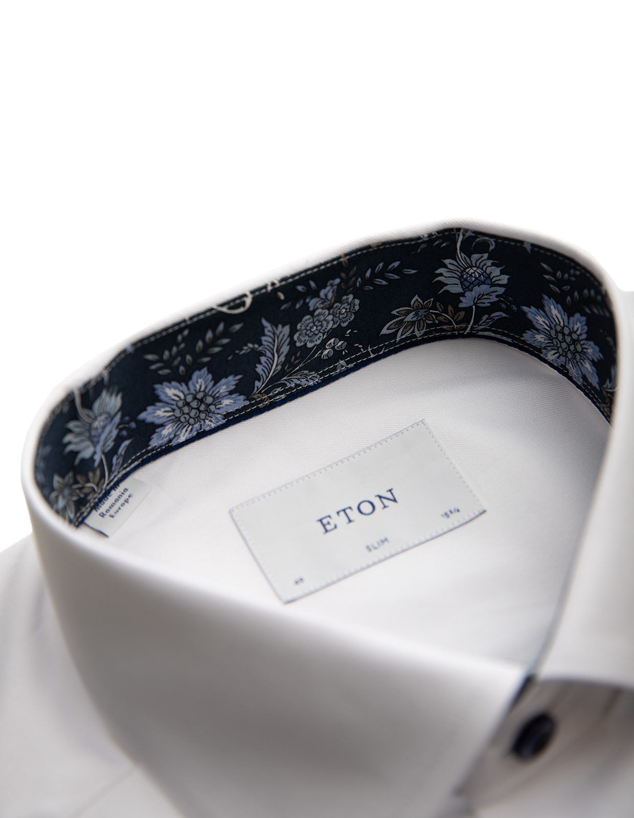 Slim Fit Skjorta Bomull Vit