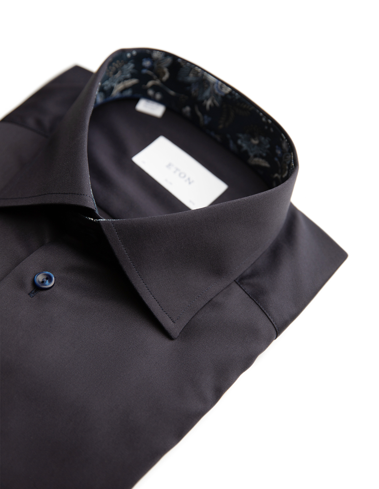 Slim Fit Skjorta Bomull Marinblå 39