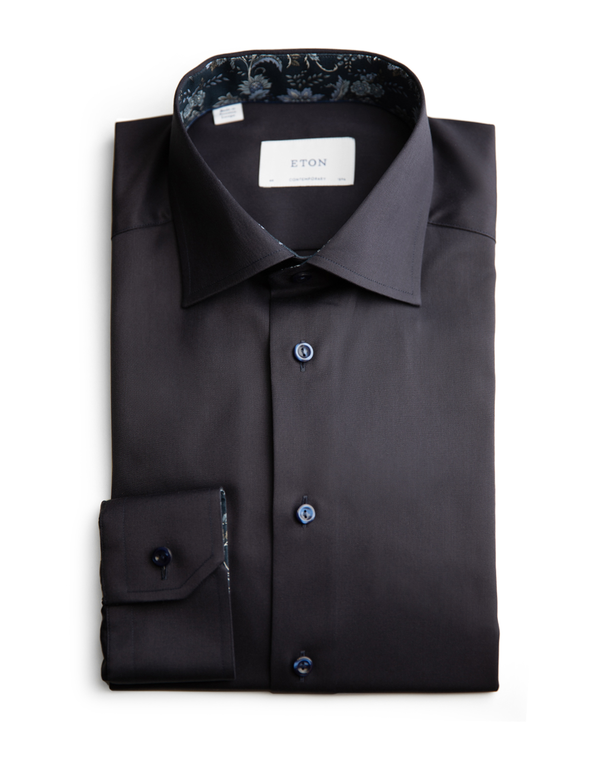 Contemporary Fit Skjorta Bomull Marinblå