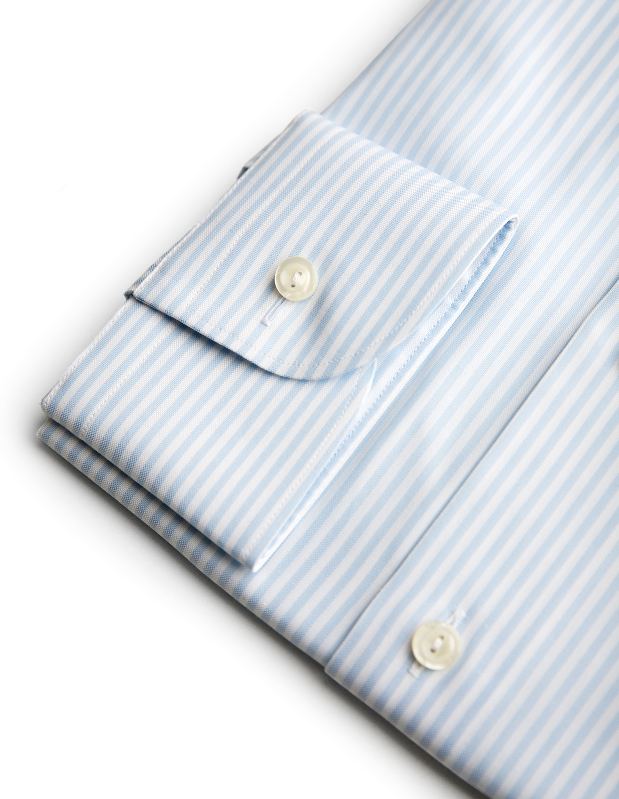 Contemporary Skjorta Bomull Ljusblå/Vit Randig 44