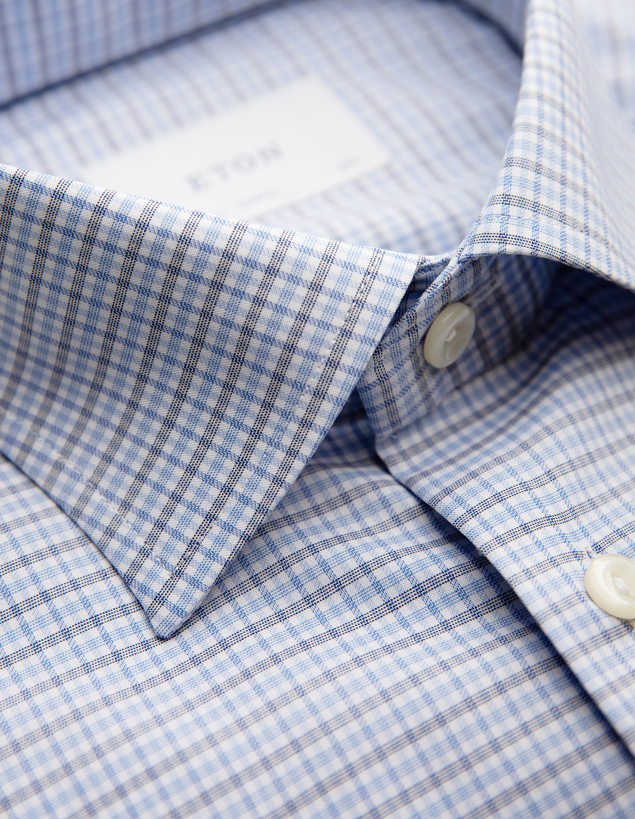 Slim Fit Skjorta Bomull Ljusblå 44