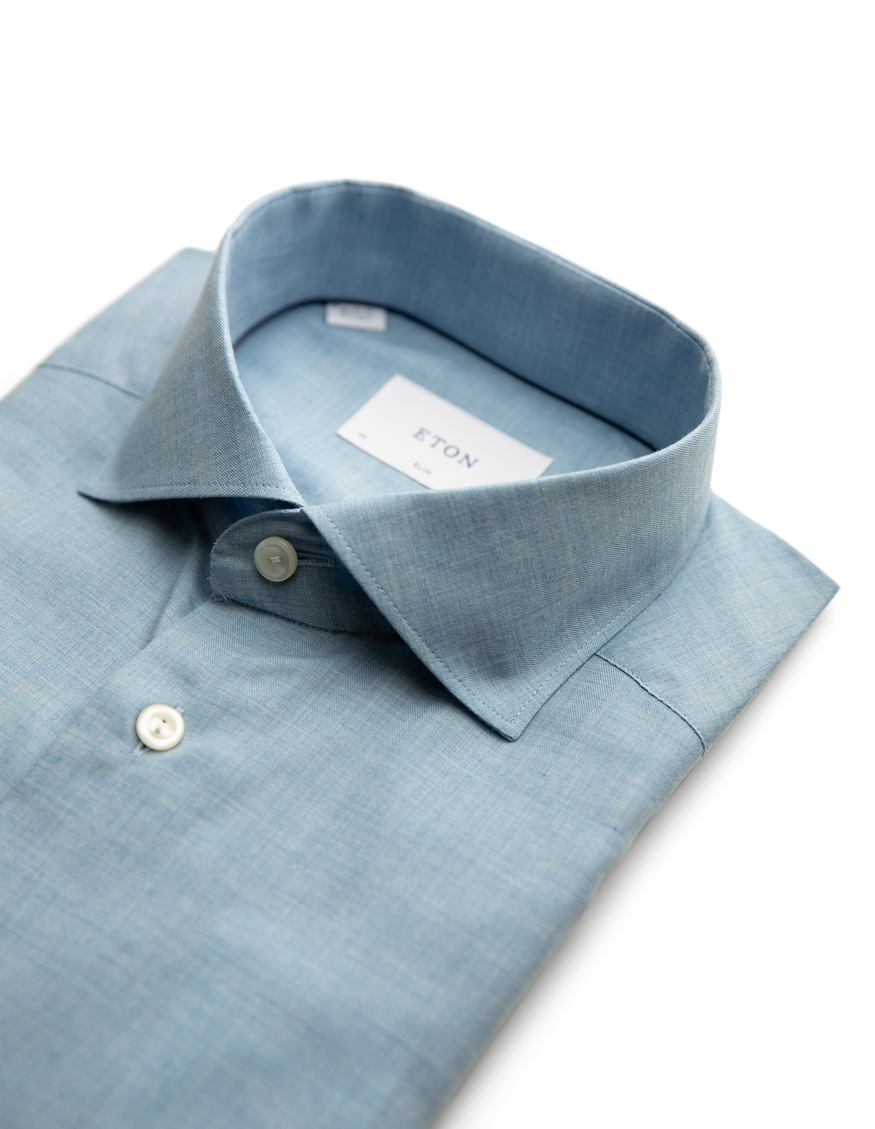 Slim Fit Skjorta Bomull Ljusblå 42