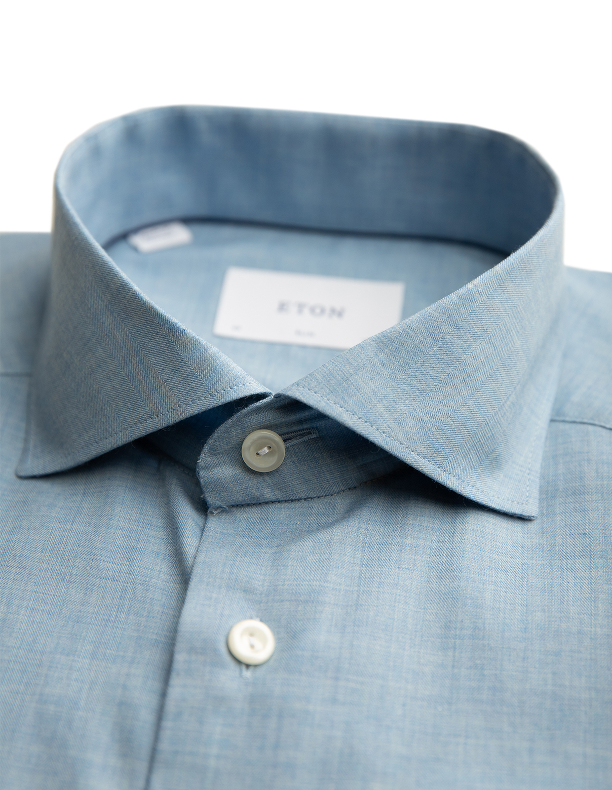Slim Fit Skjorta Bomull Ljusblå 42