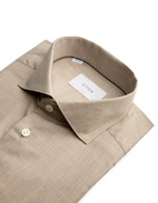 Slim Fit Skjorta Bomull Beige 38