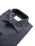 Casual Fit Skjorta Bomull Tvättad Navy