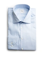 Regular Fit Skjorta Bomull Ljusblå Hundtand 38