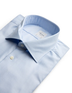 Regular Fit Skjorta Bomull Ljusblå Hundtand 42