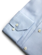Regular Fit Skjorta Bomull Ljusblå Hundtand 38