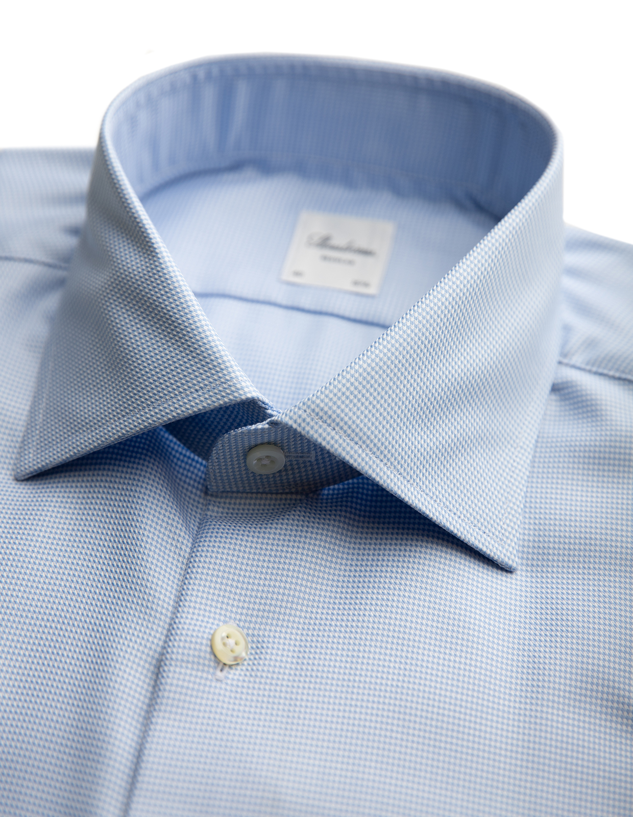 Regular Fit Skjorta Bomull Ljusblå Hundtand 42