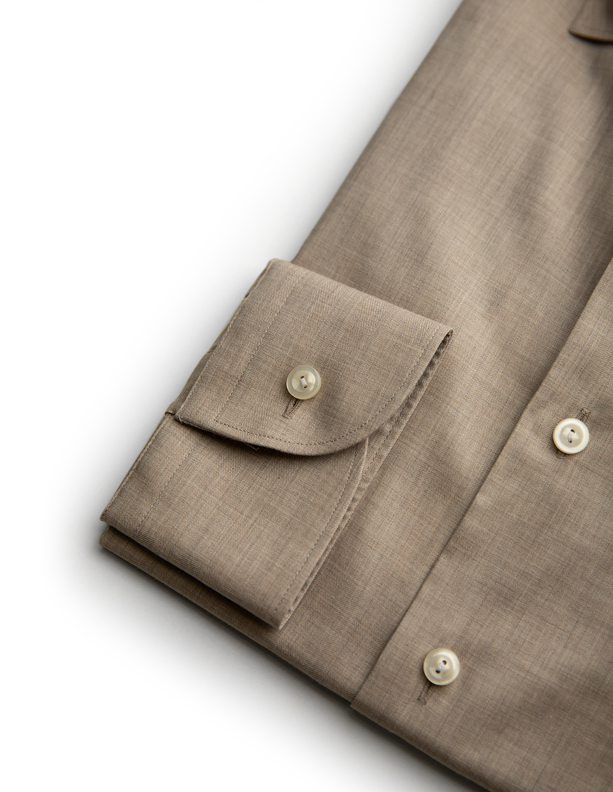 Contemporary Fit Skjorta Bomull Beige