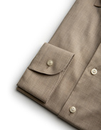 Contemporary Fit Skjorta Bomull Beige