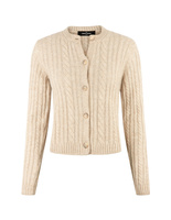Cable Cardigan Beige