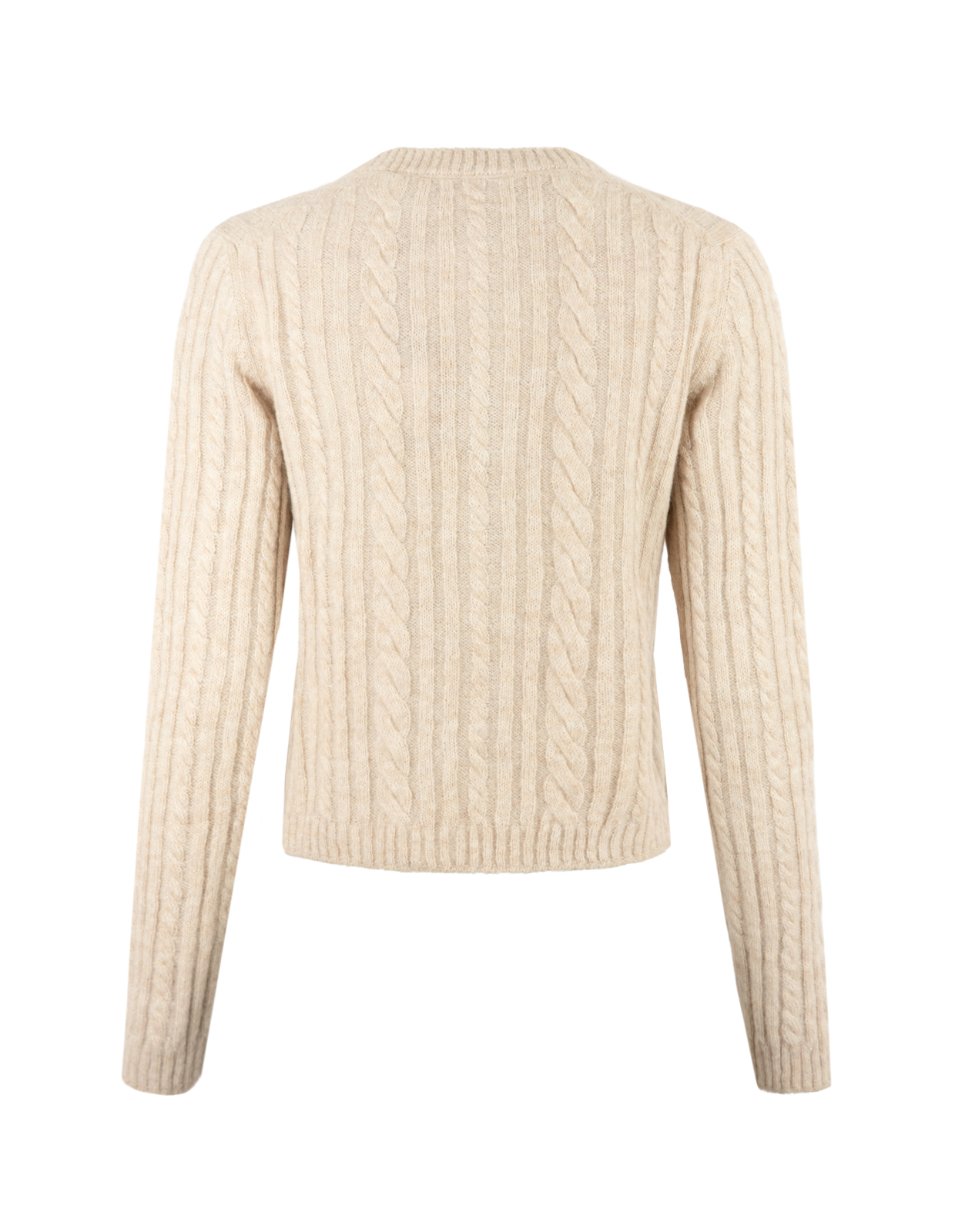 Cable Cardigan Beige