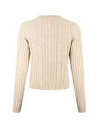 Cable Cardigan Beige 42