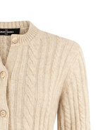 Cable Cardigan Beige 42