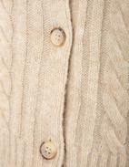 Cable Cardigan Beige 42