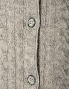 Cable Cardigan Grå Melerad