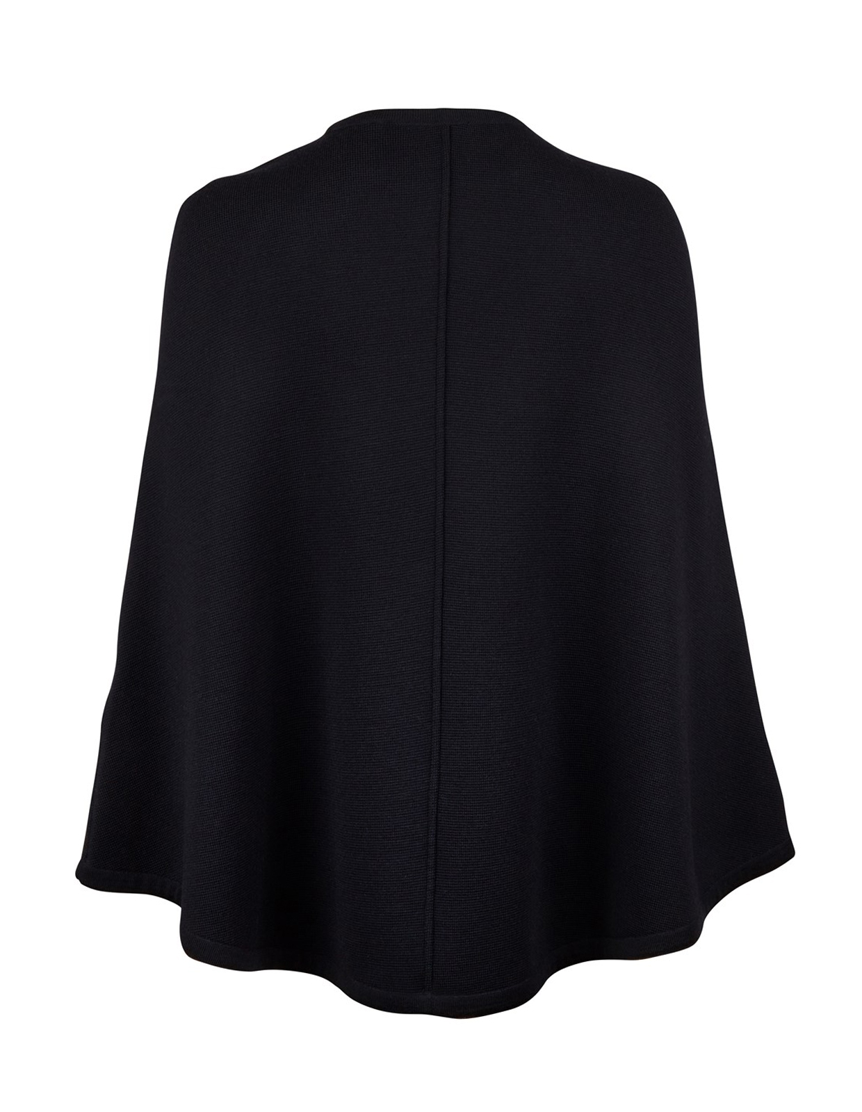 Mary Poncho Merinoull Svart XL