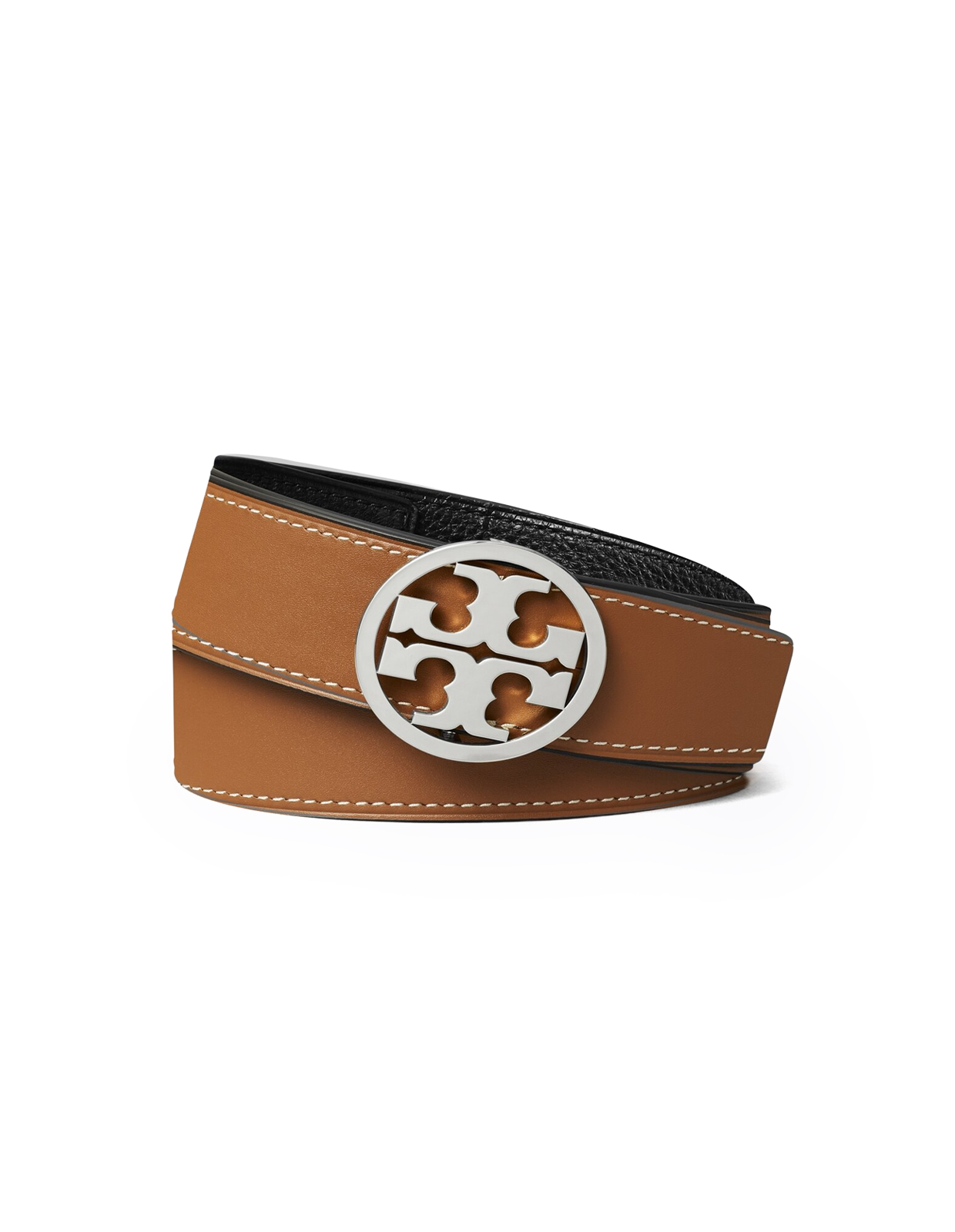 Miller Vändbart Bälte Svart/Brun/Silver