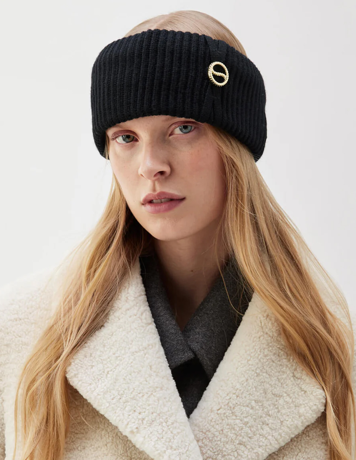 Clarice Pannband Merinoull Svart