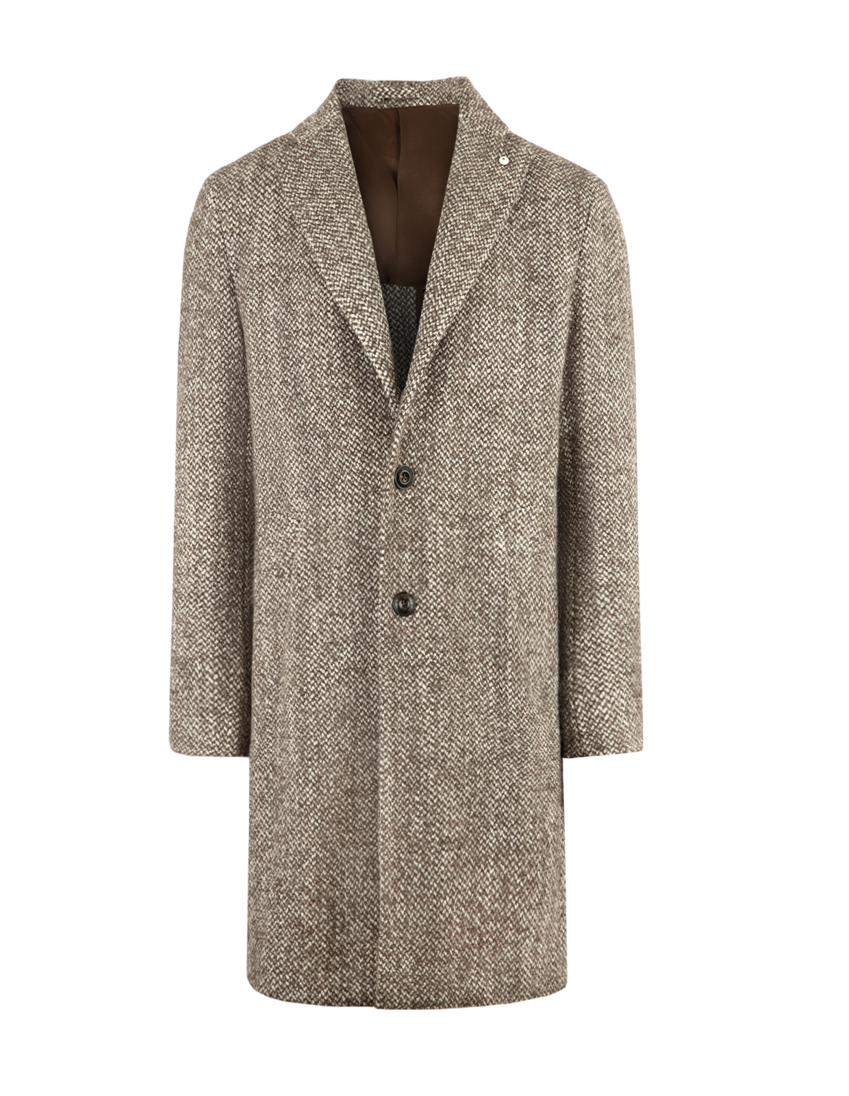 Rock Ull Strukturmönster Brungrå