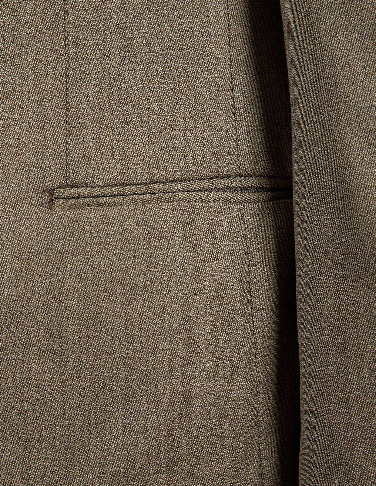 Sartorial Jacket Covert Ull Mörkbeige 48