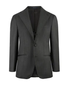 Sartorial Jacket Covert Ull Mörkgrå