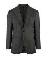 Sartorial Jacket Covert Ull Mörkgrå