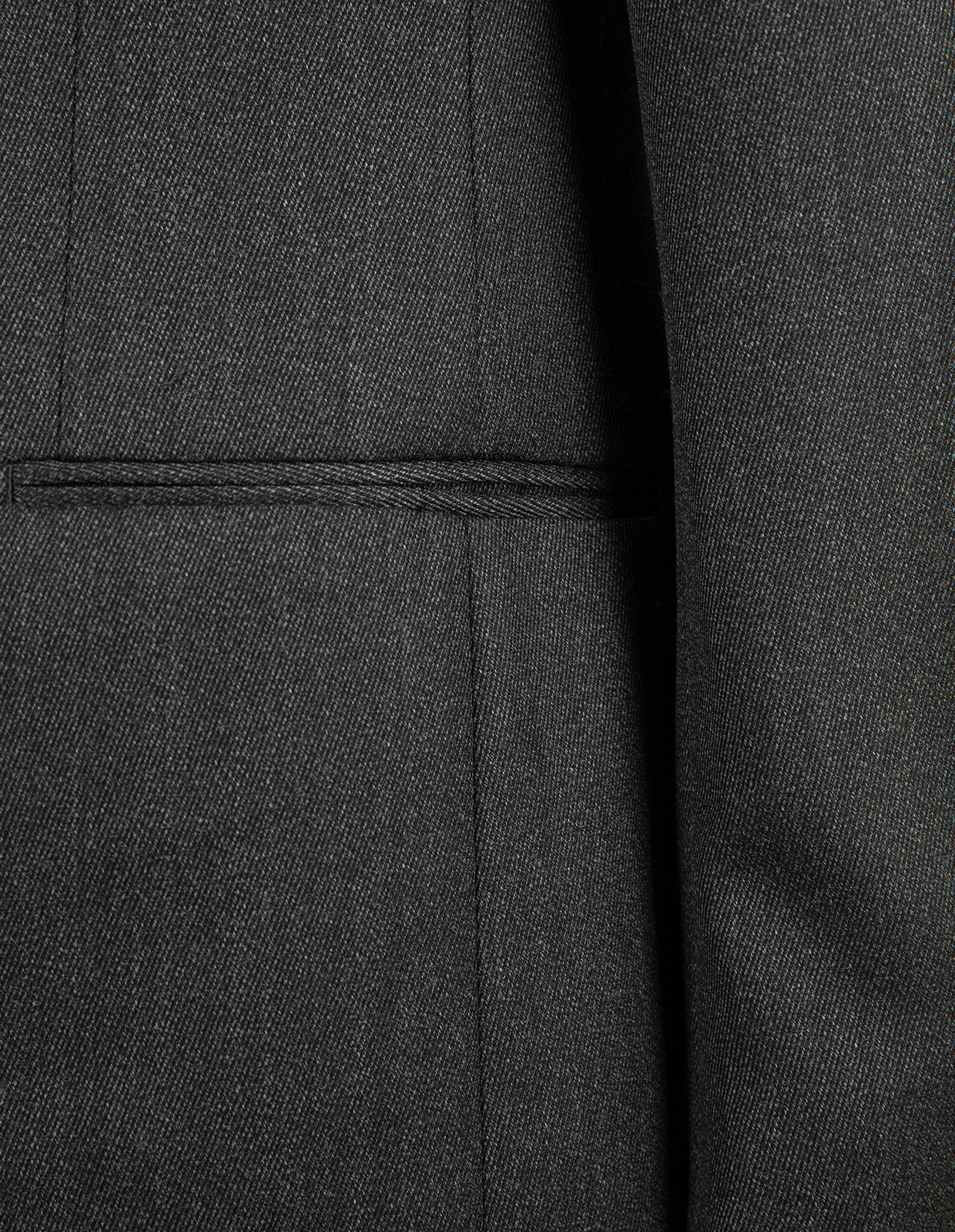 Sartorial Jacket Covert Ull Mörkgrå