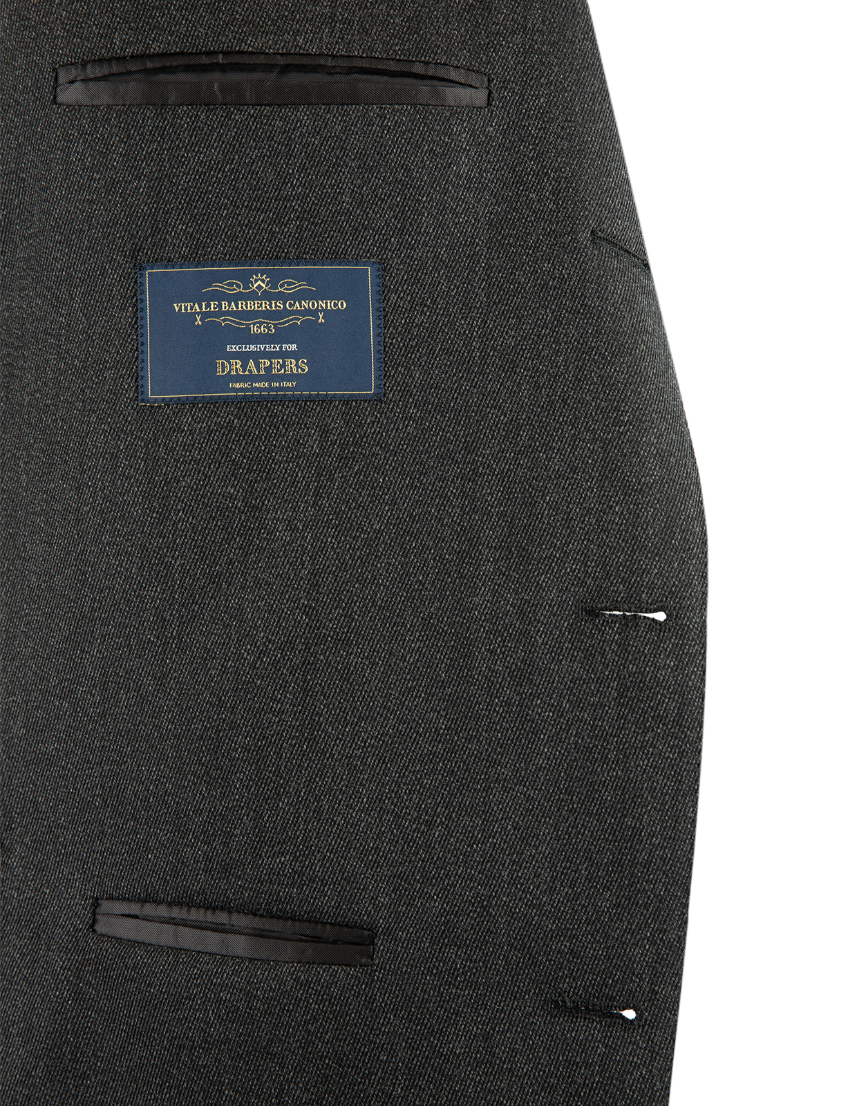 Sartorial Jacket Covert Ull Mörkgrå