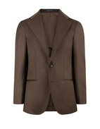 Sartorial Jacket Covert Ull Mörkbrun