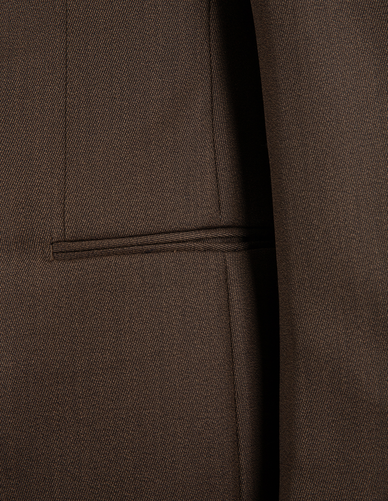 Sartorial Jacket Covert Ull Mörkbrun