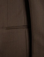 Sartorial Jacket Covert Ull Mörkbrun