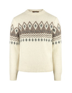 Tröja Rundhals Merino Alpacka Fair Isle Benvit 48