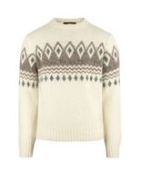 Tröja Rundhals Merino Alpacka Fair Isle Benvit