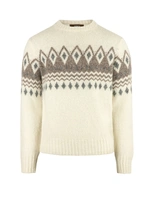 Tröja Rundhals Merino Alpacka Fair Isle Benvit