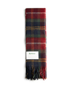 Scarf Ull/Cashmere Rödrutig One Size