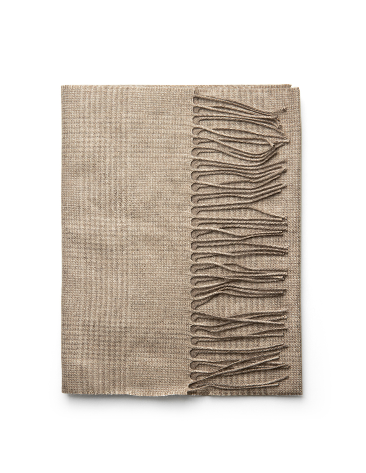 Mörkbeige Rutig One Size