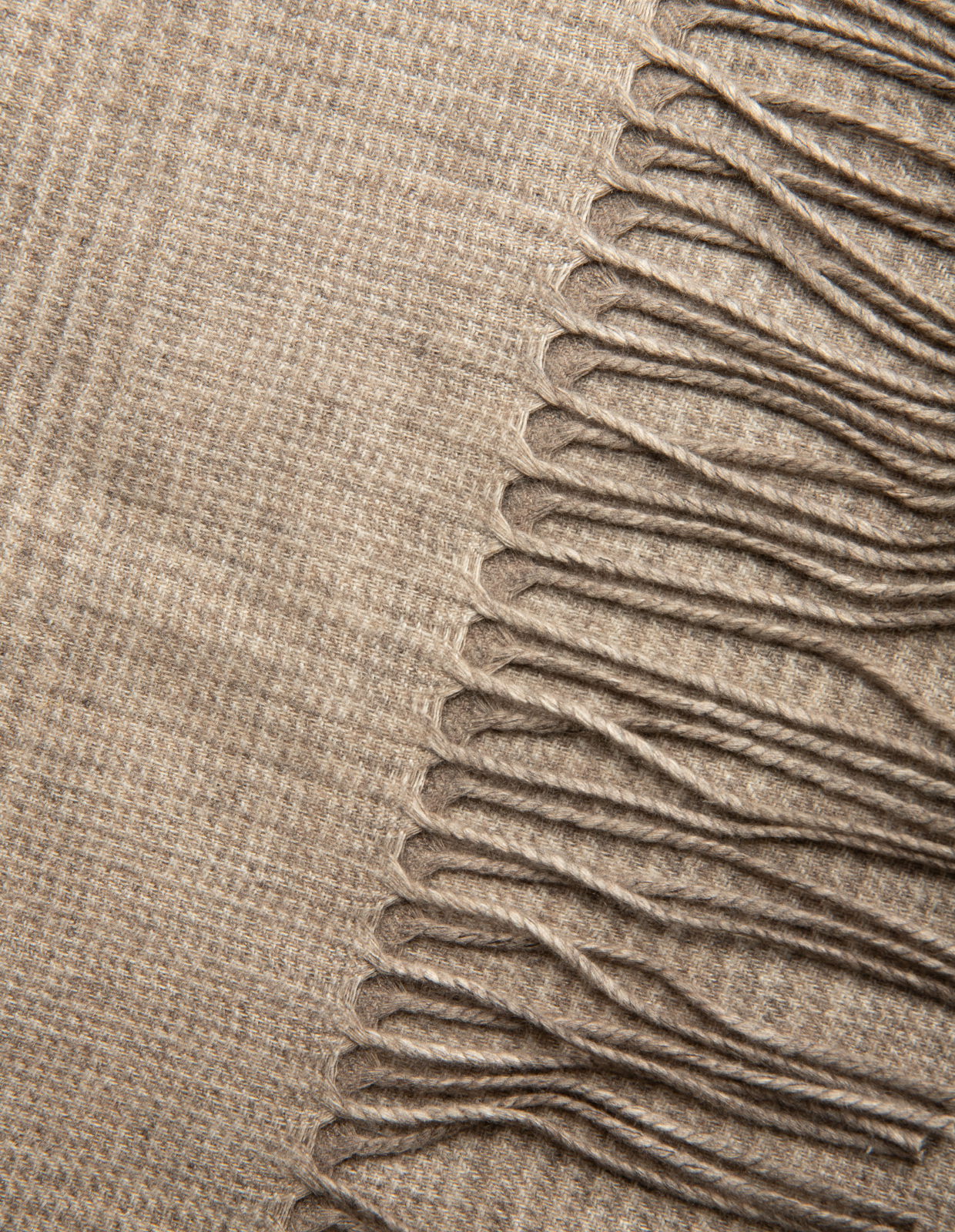 Mörkbeige Rutig One Size