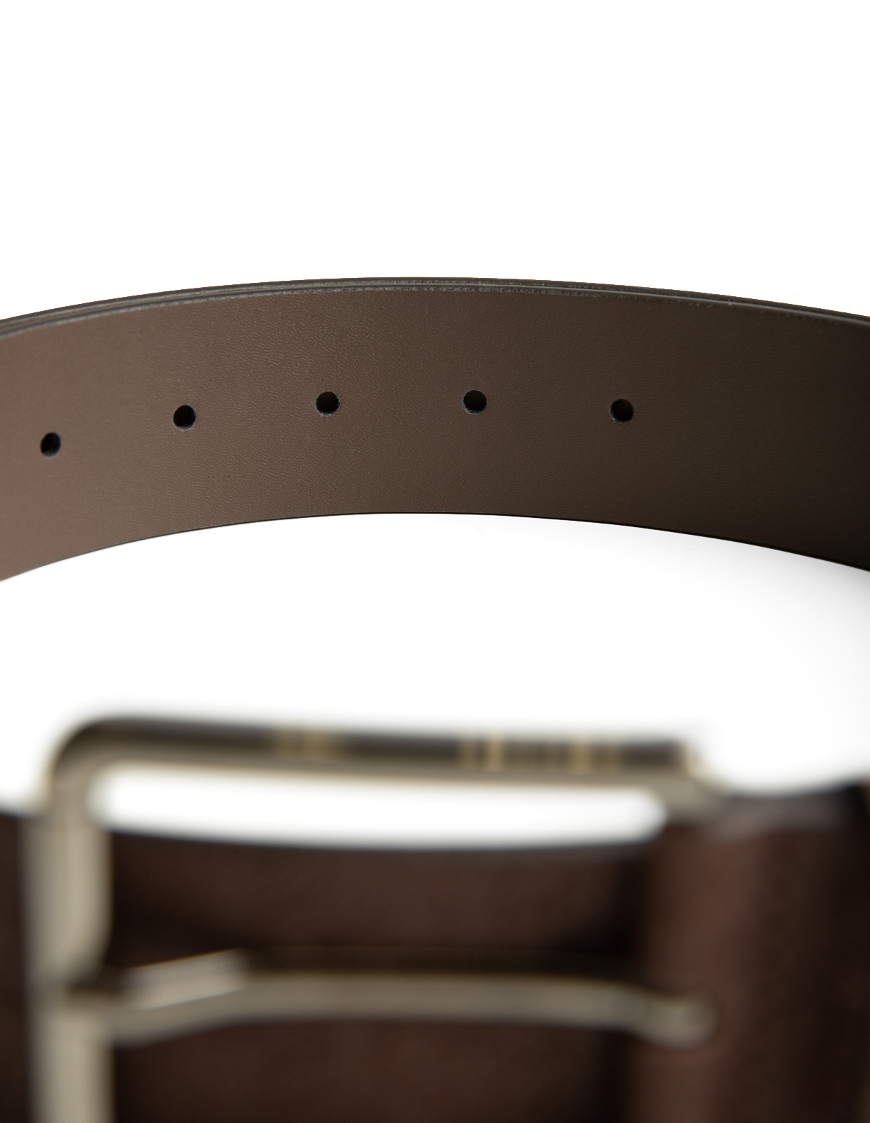 Bälte Logo Läder Brun