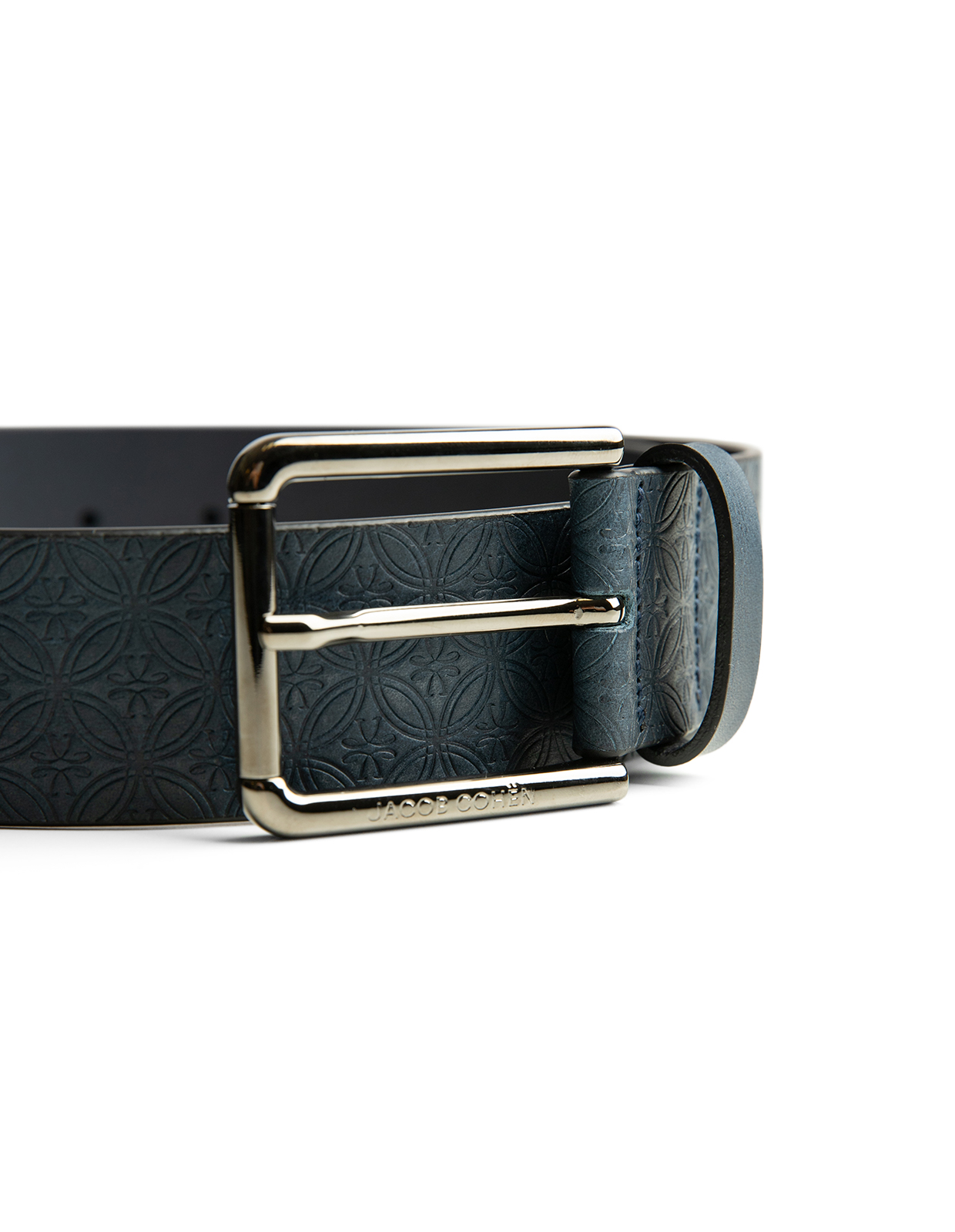 Bälte Logo Läder Blå 110