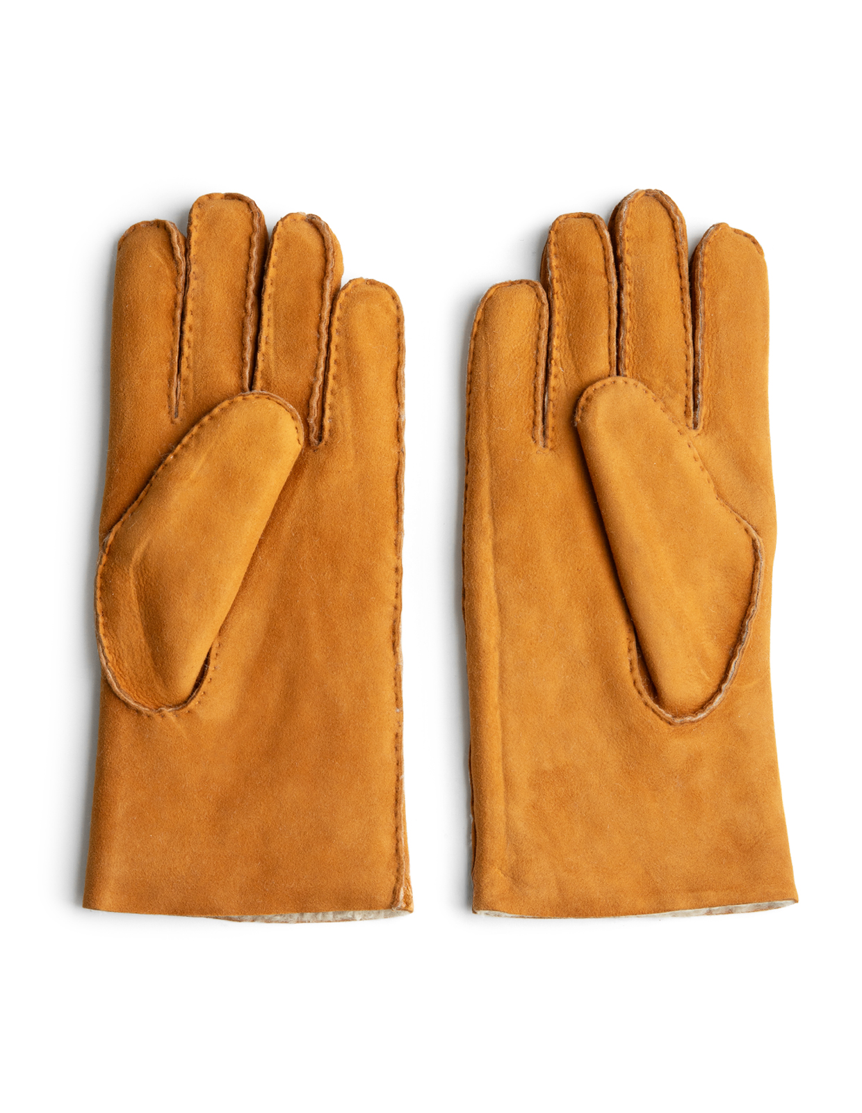 Bernard Handske Lammpälsmocka Ljusbrun