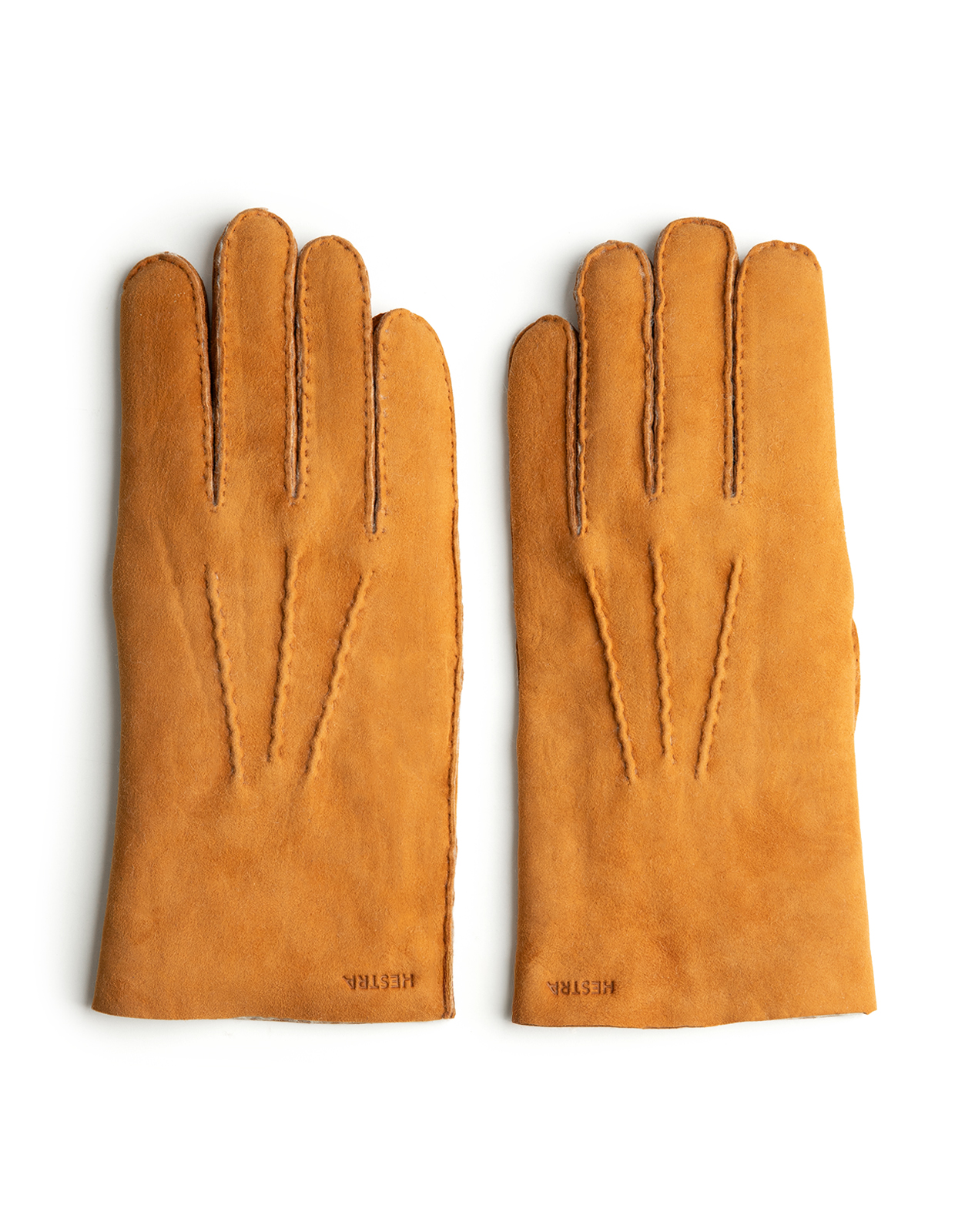 Bernard Handske Lammpälsmocka Ljusbrun