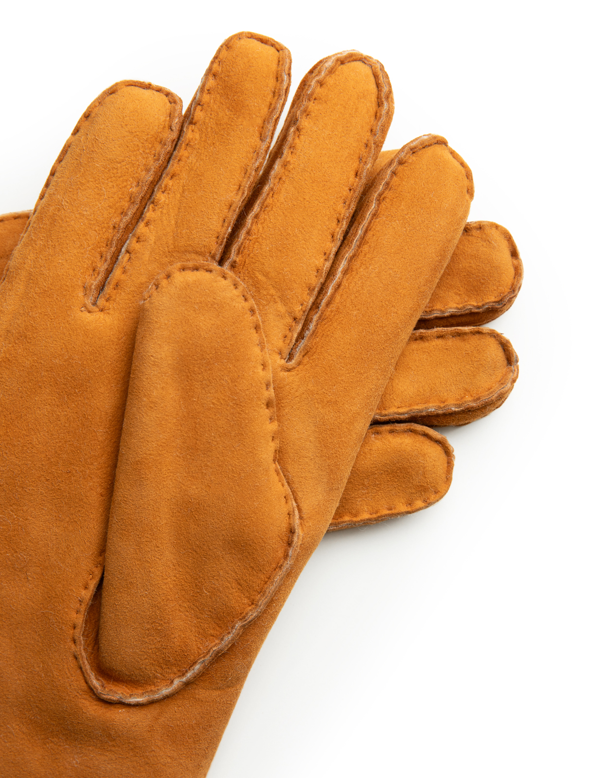 Bernard Handske Lammpälsmocka Ljusbrun