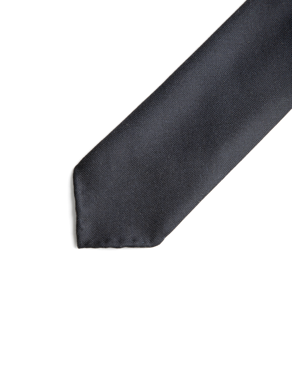 Slips Untipped Ull Marinblå